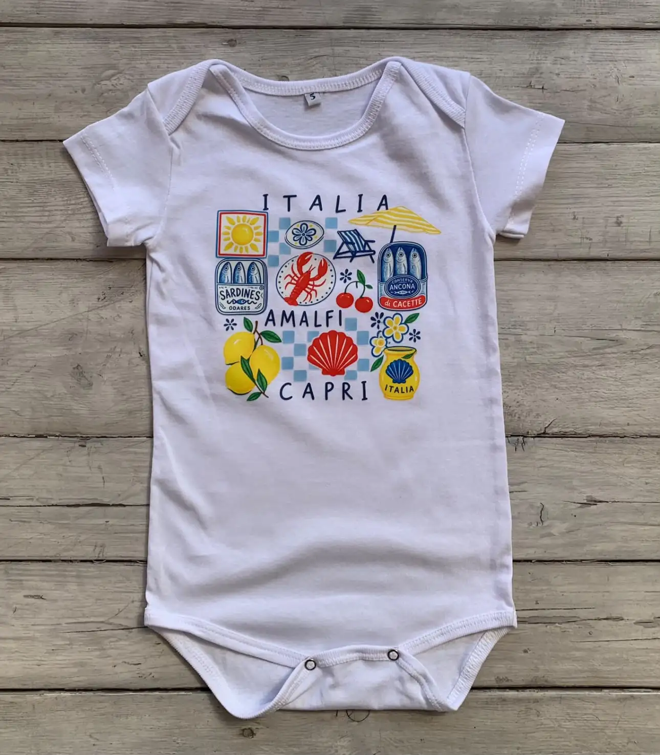 Body de Algodon Estampa de Italia