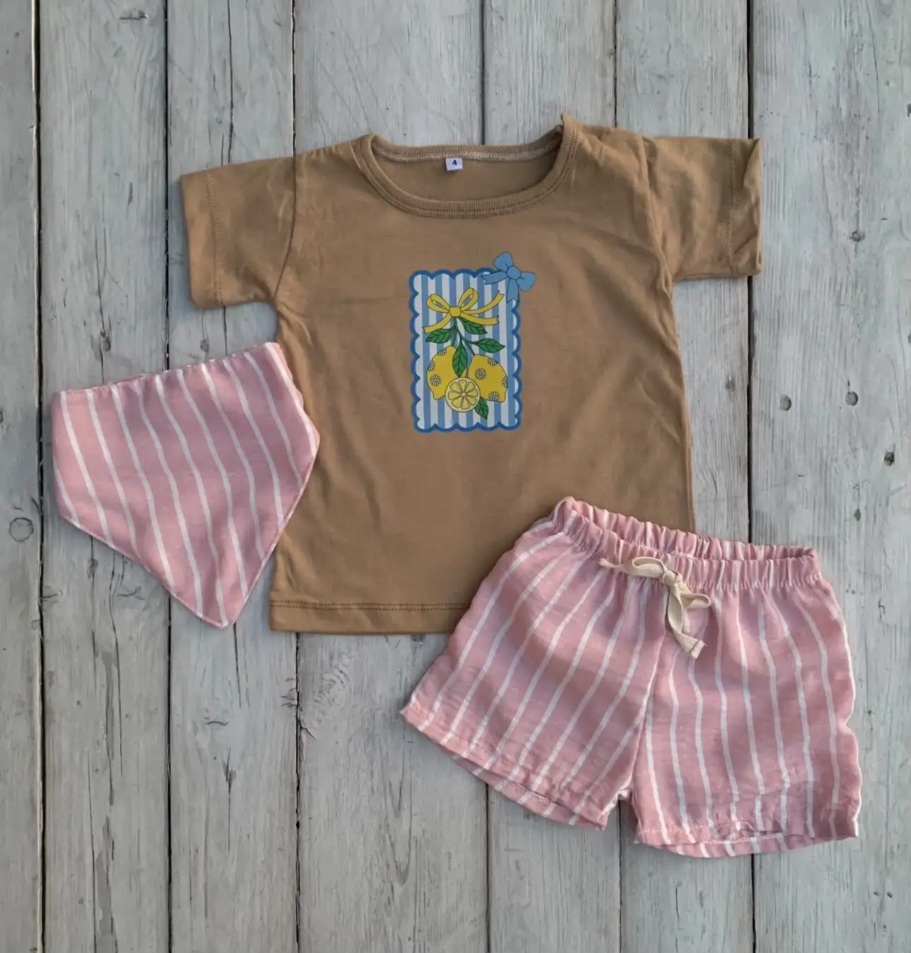 Remera + Short | nena de Lino