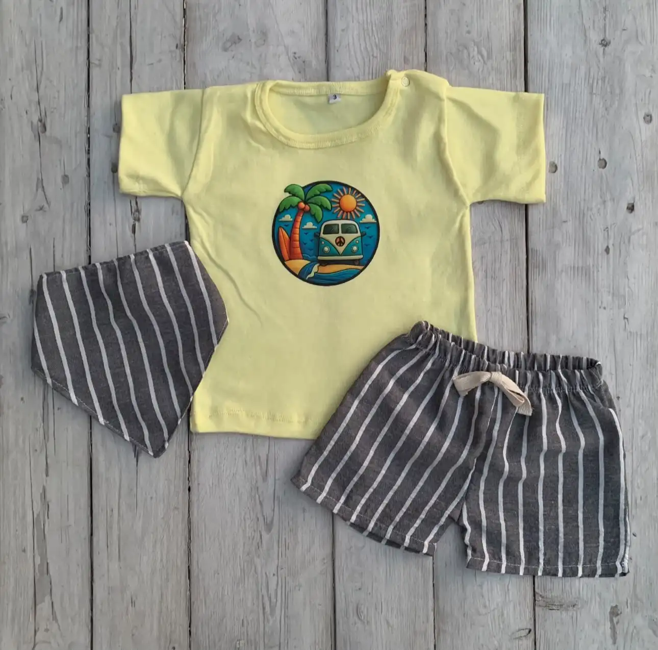 Remera + Short | nene de Lino