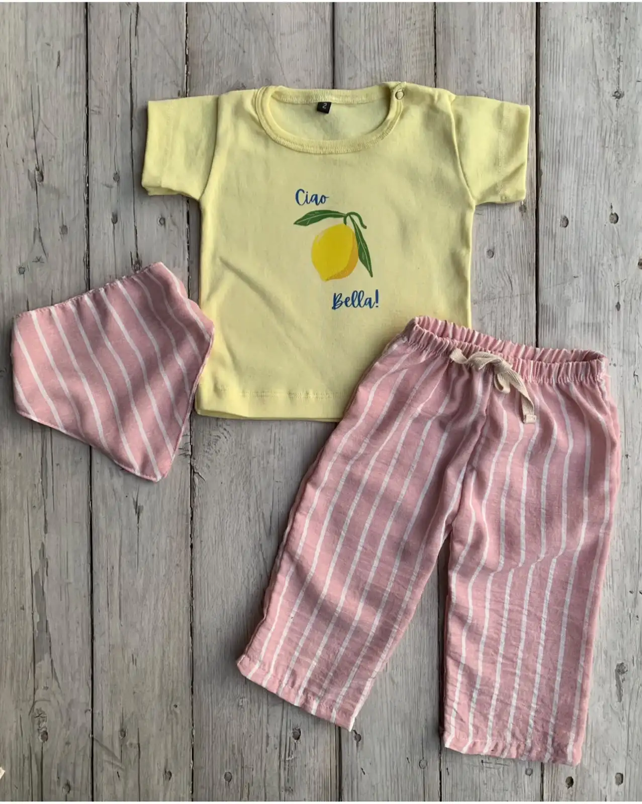 Remera + Pantalon | nena de Lino