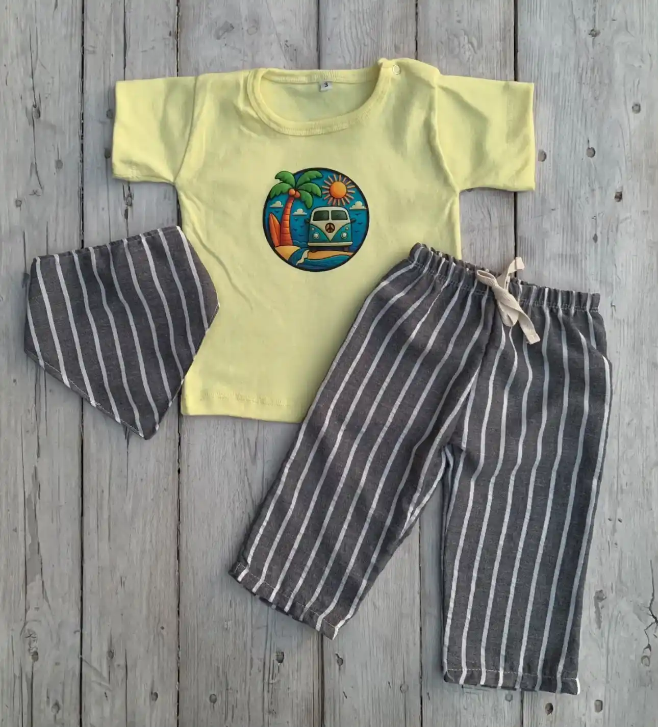 Remera + Pantalon | nene de Lino