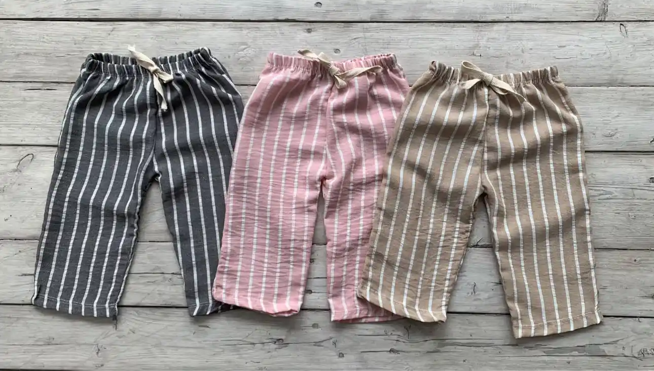 Pantalon de Lino con Rayas