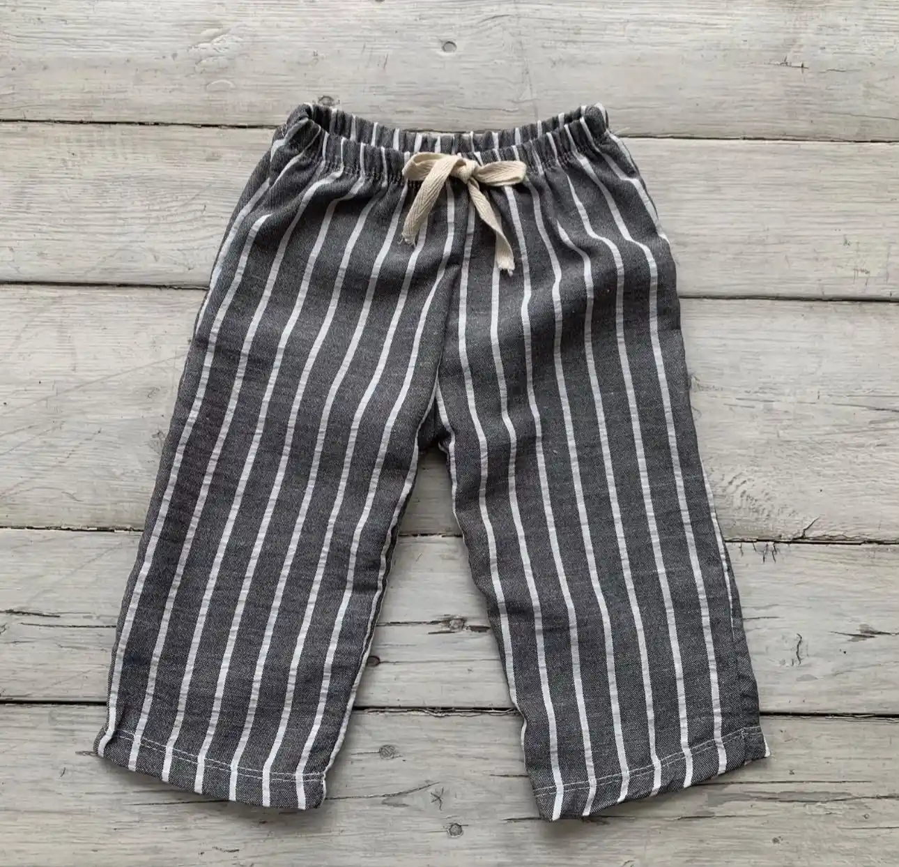 Pantalon de Lino con Rayas