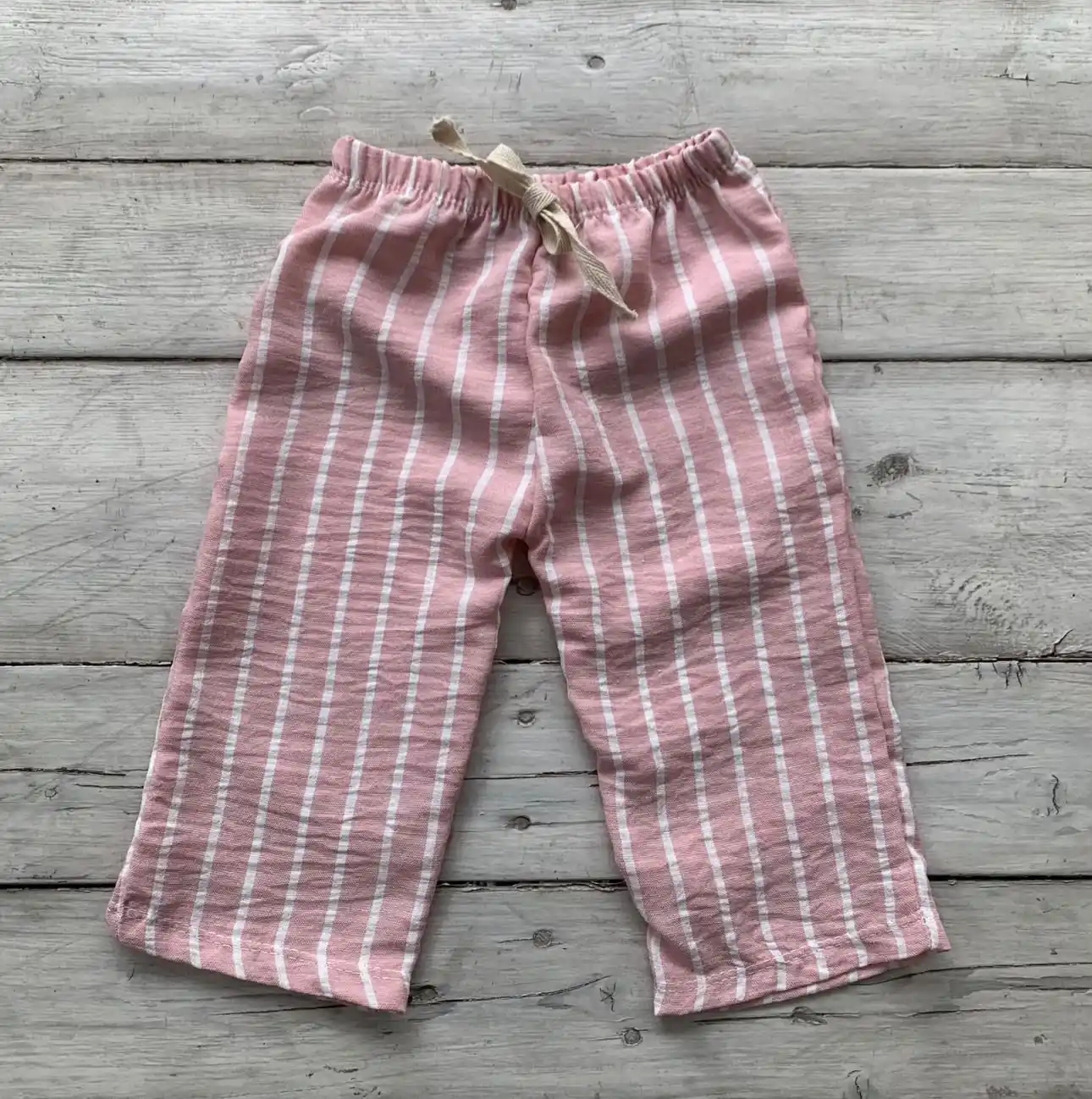 Pantalon de Lino con Rayas